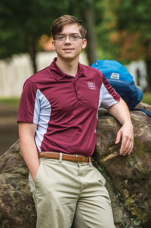 SIU Student Jacob Trammel - Bertrand Scholarship recipient