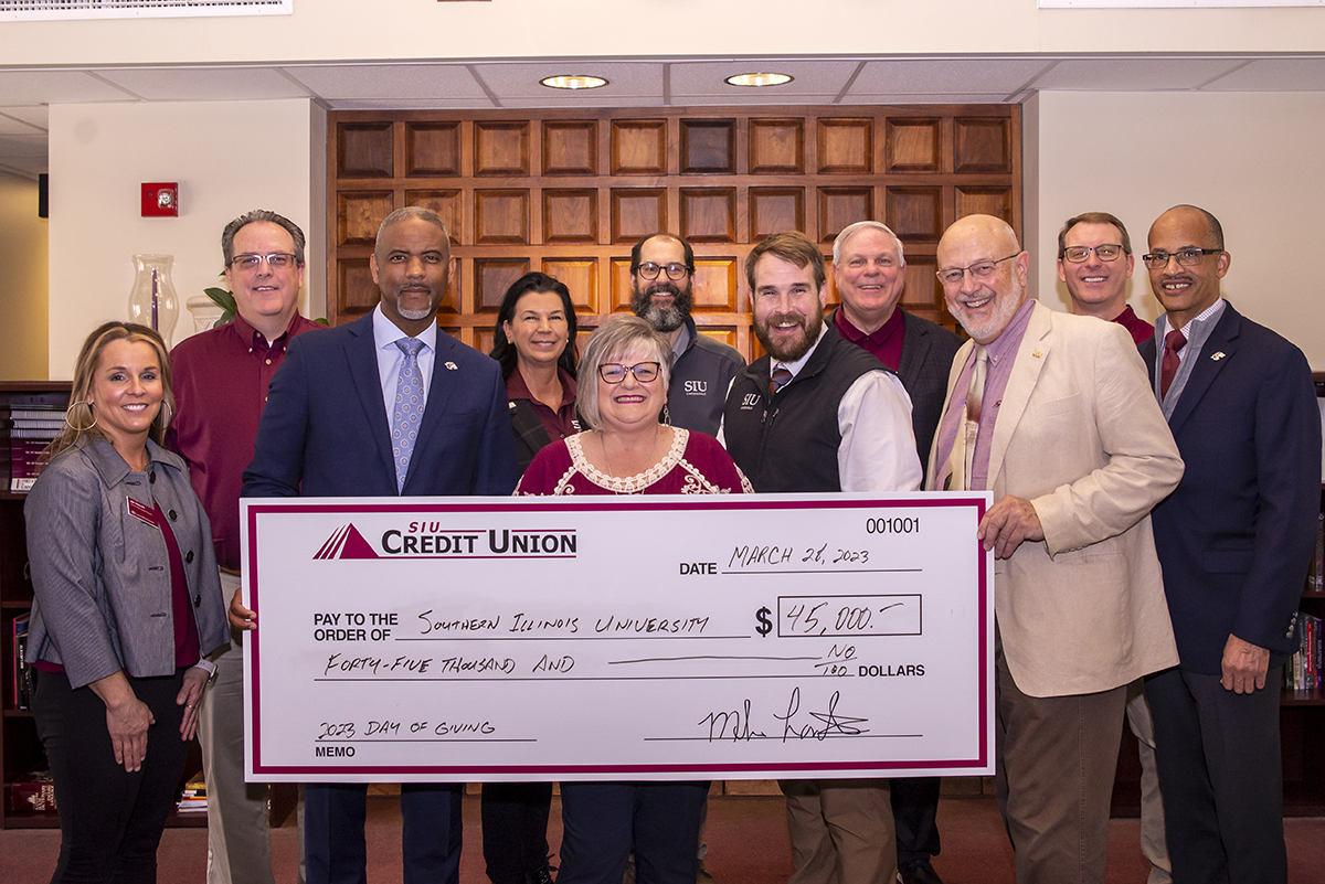 SIU Credit Union donates 45K for SIU Day of Giving SIU Foundation Blog