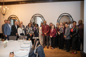 Chancellor Lane and a group of SIU leaders and partners