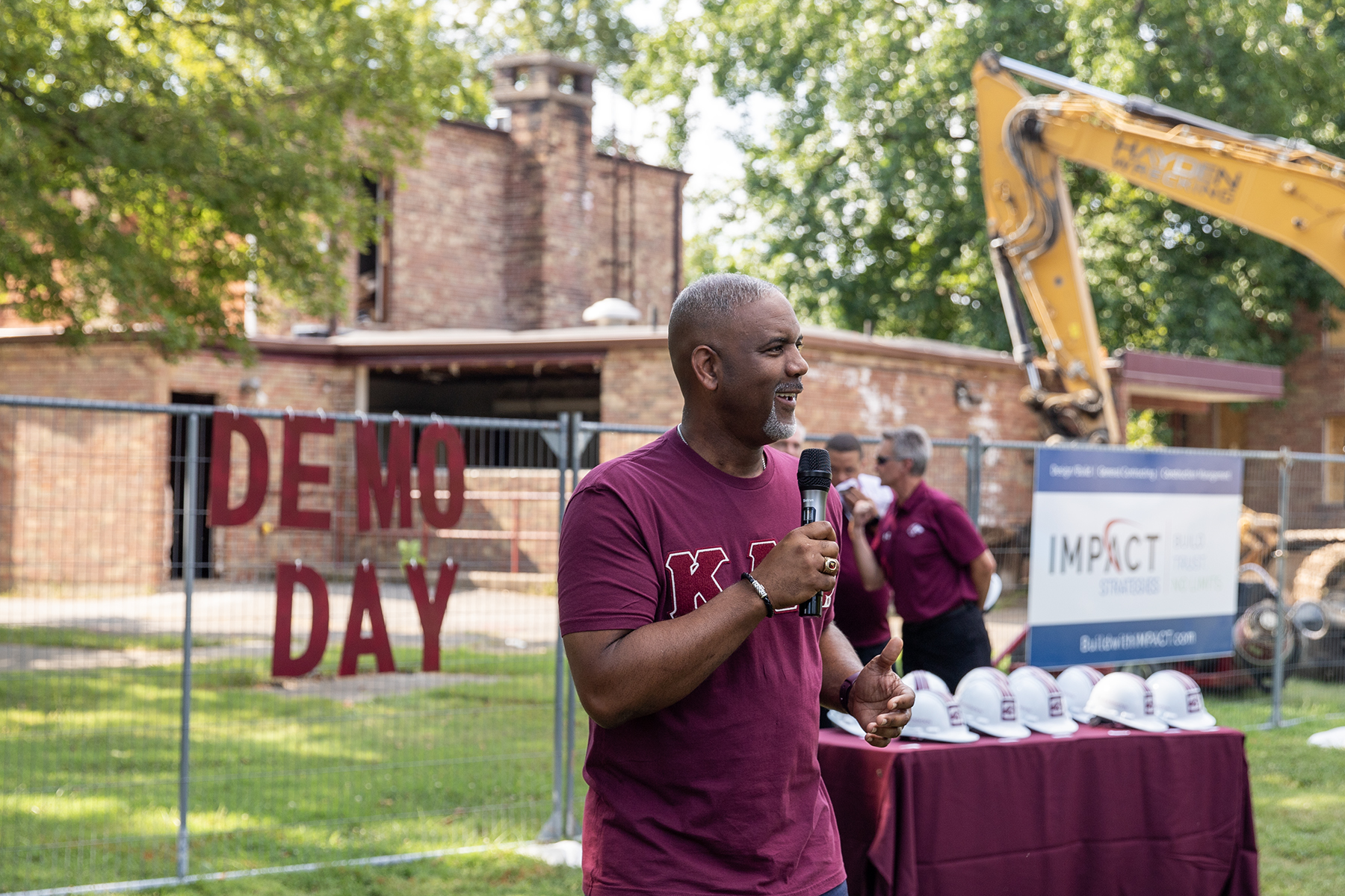 SIU Chancellor Austin A. Lane addresses the crowd.