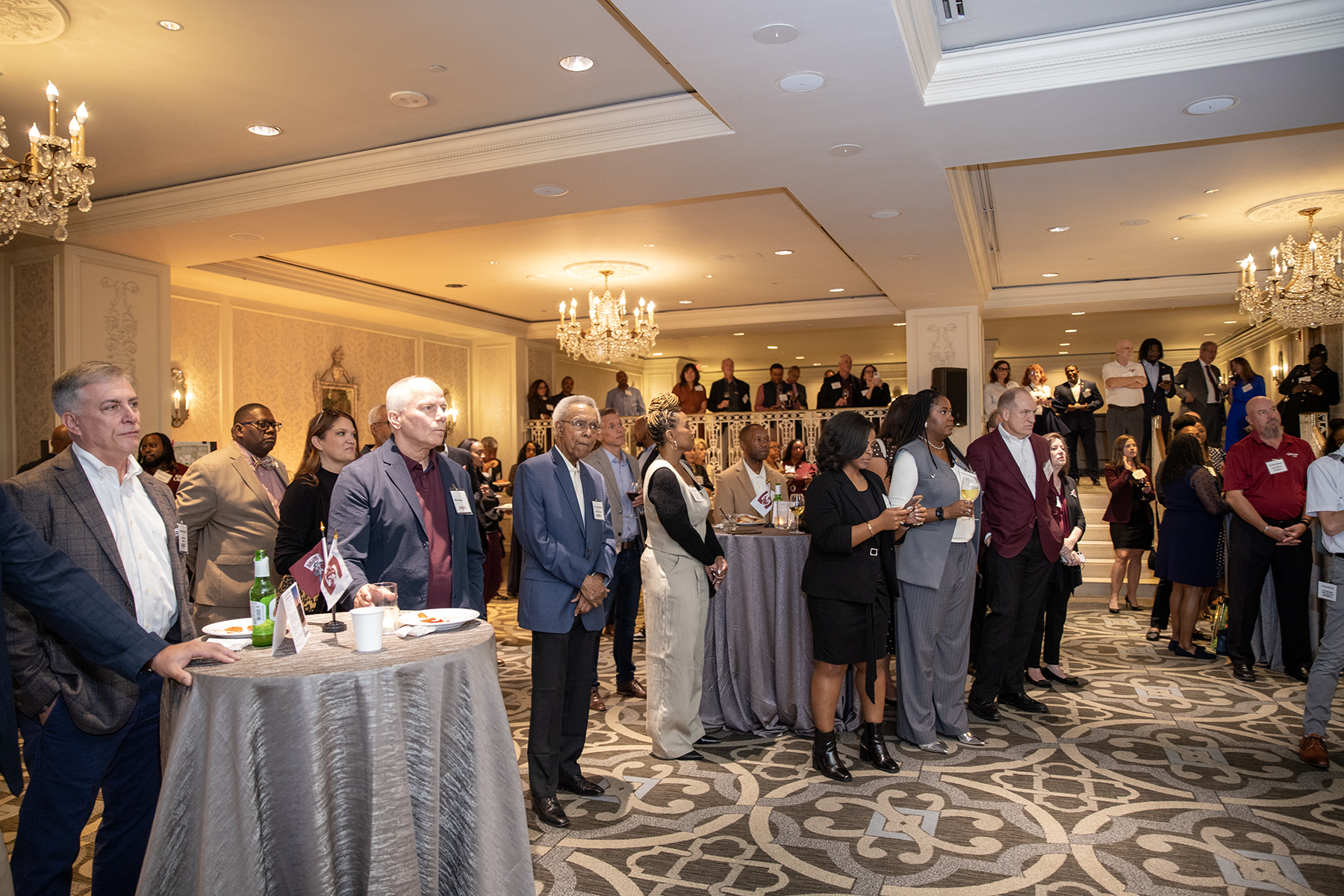 Crowd of SIU alumni and friends at the Chancellor's Reception.