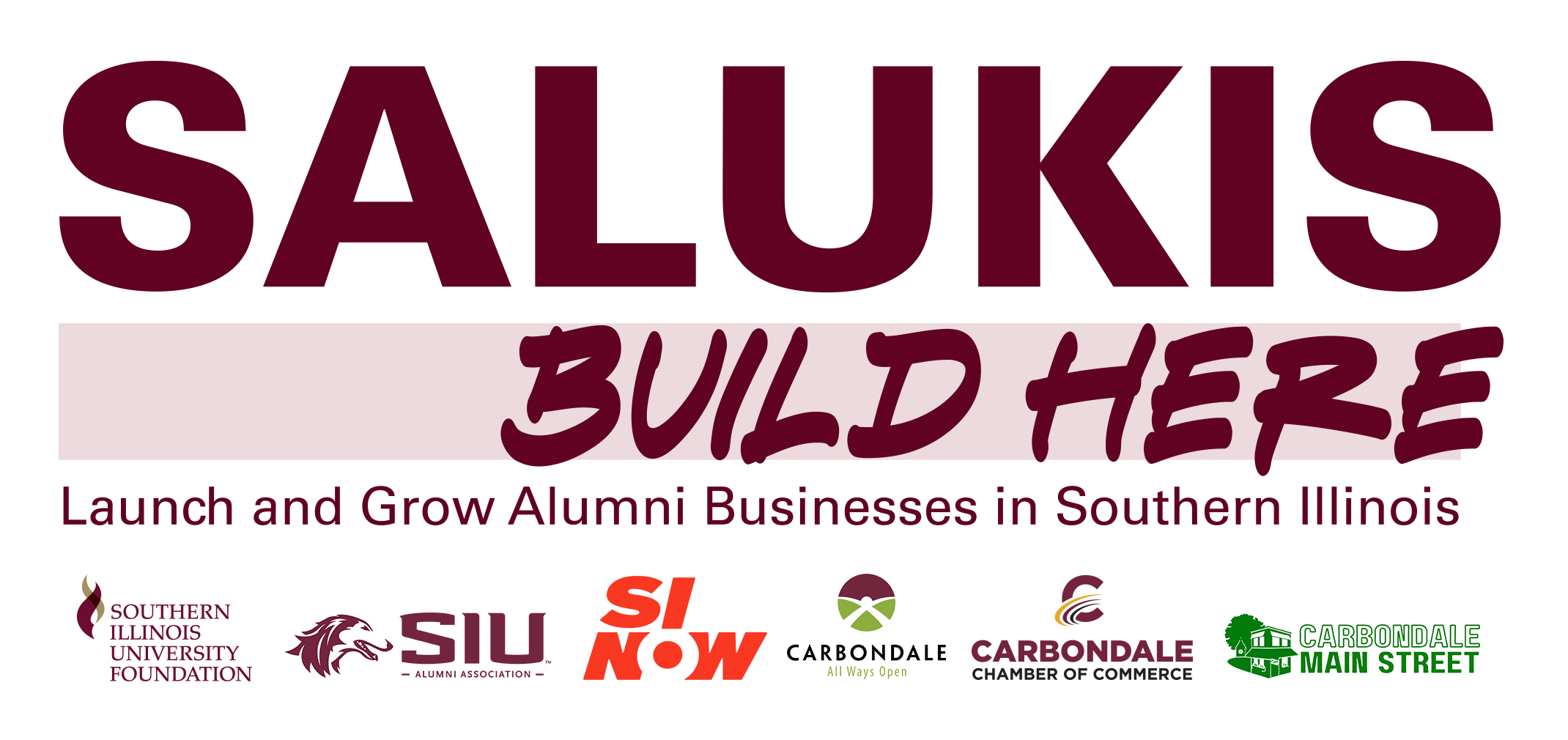 Salukis Build Here logo